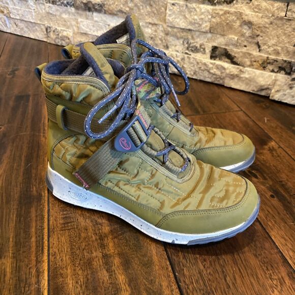 Chaco Borealis Quilt Waterproof Boots Seaweed Women’s 7.5 JCH107474 - Picture 7 of 7